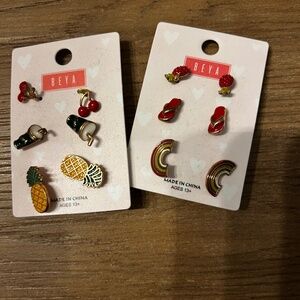 6 Pairs of Earrings